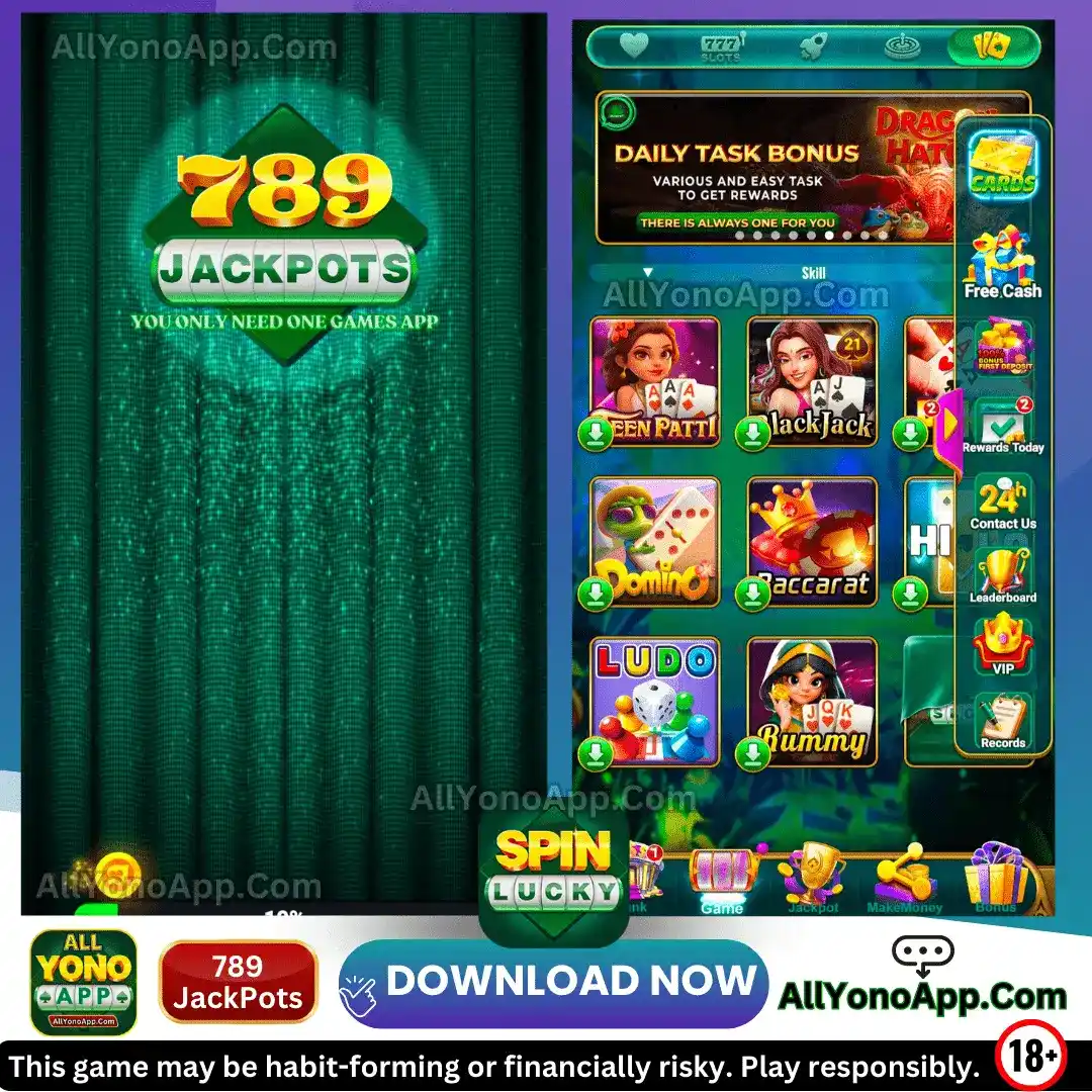 789 Jackpots App Screenshot